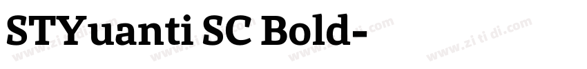 STYuanti SC Bold字体转换